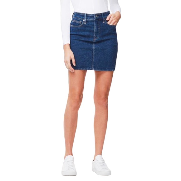 NWT! GOOD AMERICAN The Denim Classic Mini Skirt - Picture 7 of 16
